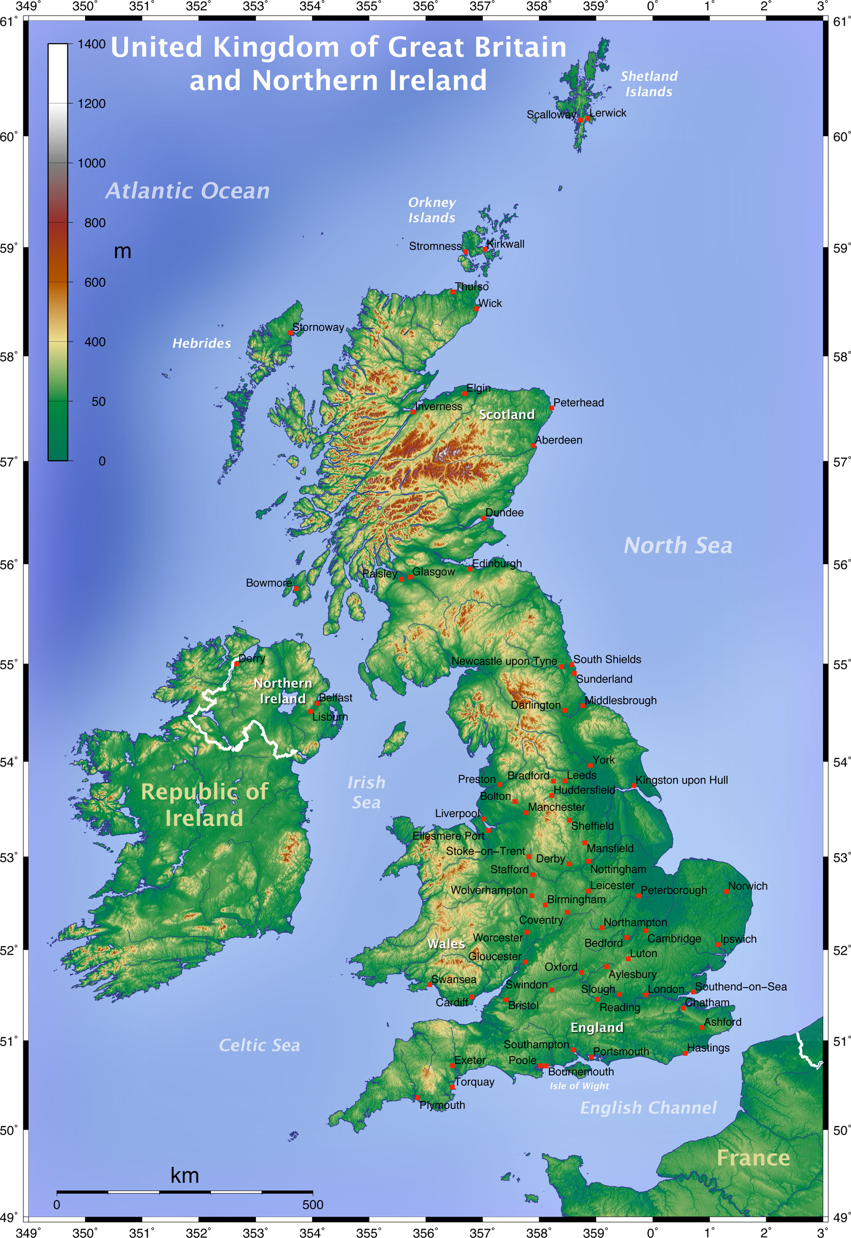 map of uk