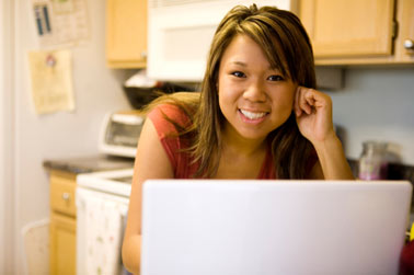 student taking online classes at home student taking online classes at home